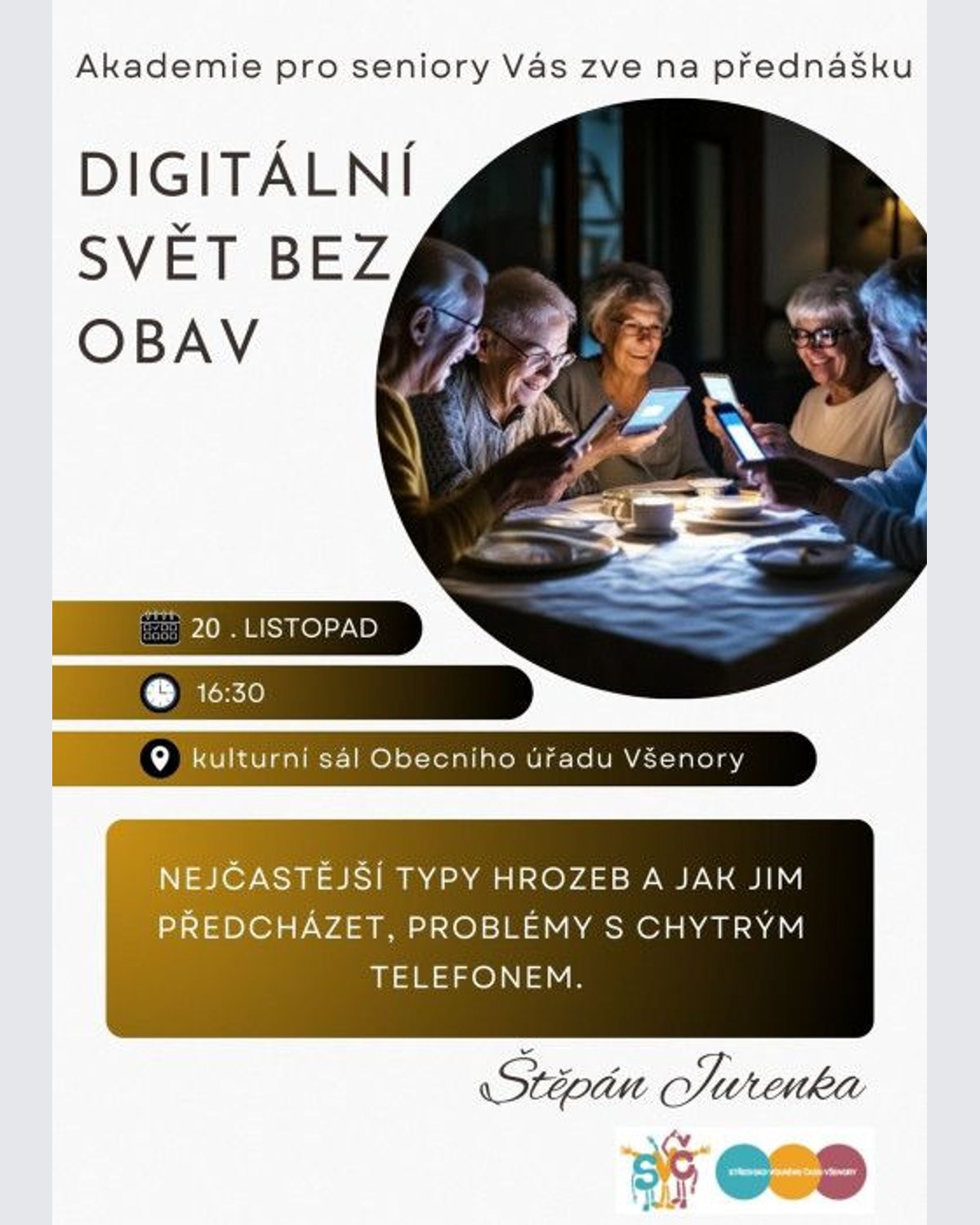 Úvodní obrázek aktuality Akademie pro seniory - Digitální svět bez obav