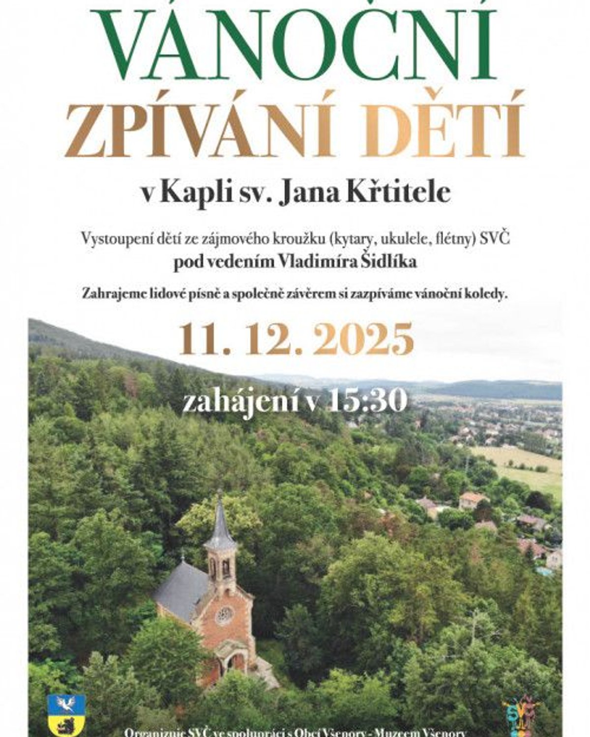 Úvodní obrázek aktuality Vánoční zpívání dětí v Kapli sv. Jana Křtitele